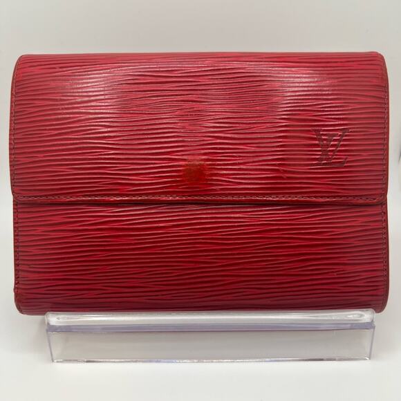 GUC Louis Vuitton Red Epi Long Wallet - Picture 1 of 7